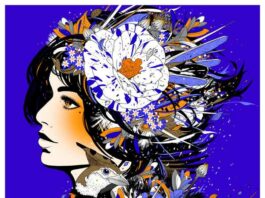 DJ-Okawari-Perfect-Blue-Cover-Feather-Image
